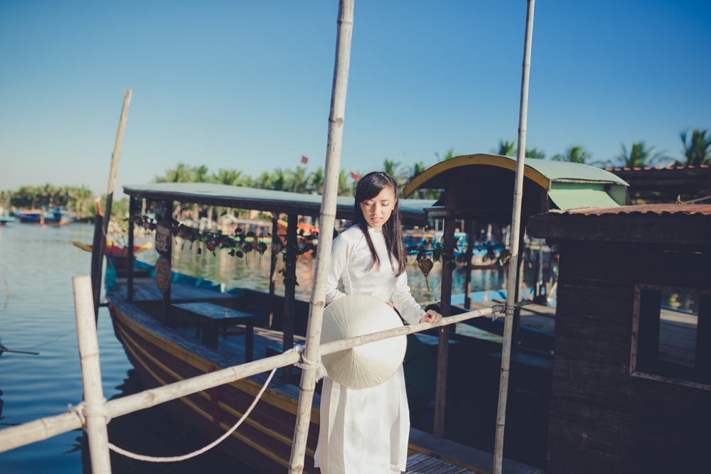 베트남 전통의상 아오자이 스냅촬영